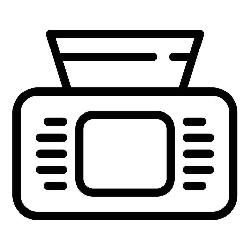 Disposable napkin box icon, outline style vector