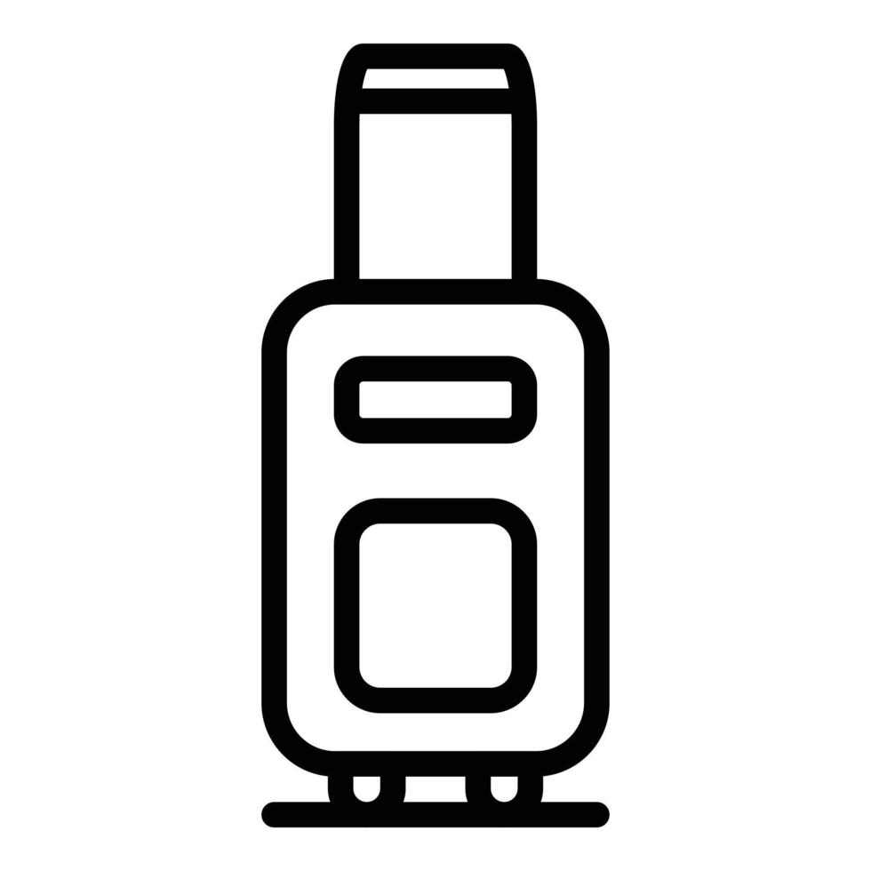 Baggage icon, outline style vector