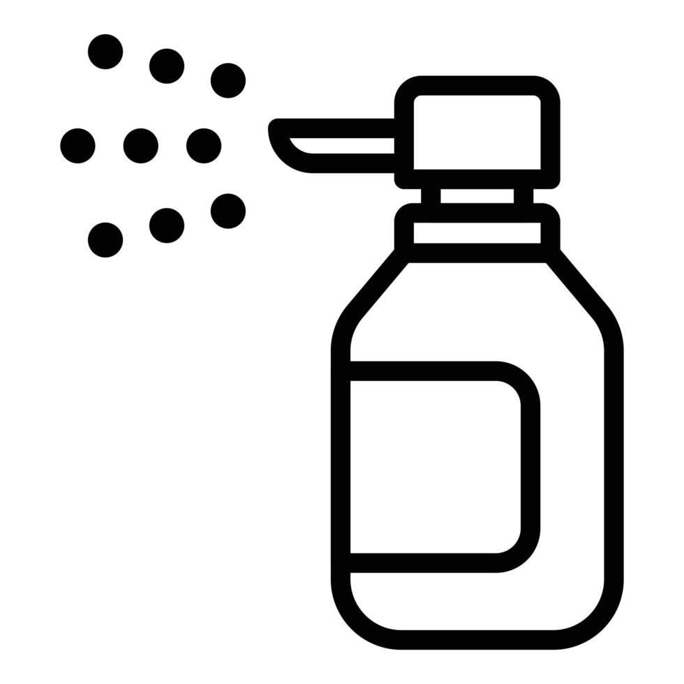 Spray for nose icon, outline style vector