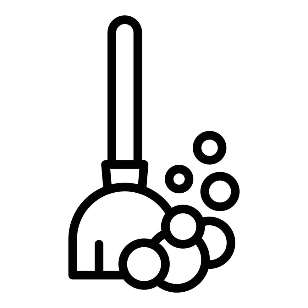 Cleaning allergy icon, outline style vector