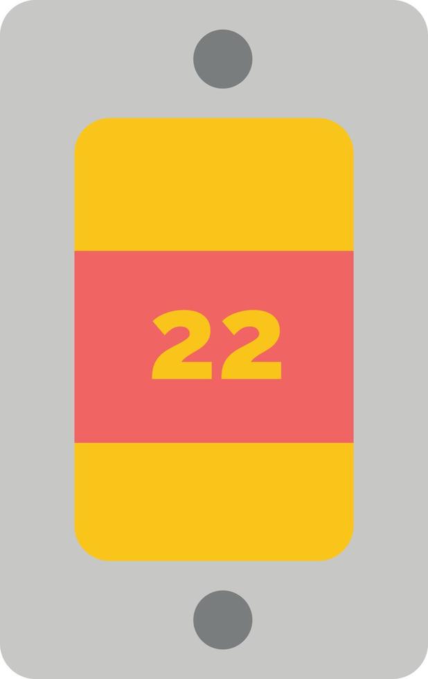 Mobile Sun Temperature  Flat Color Icon Vector icon banner Template