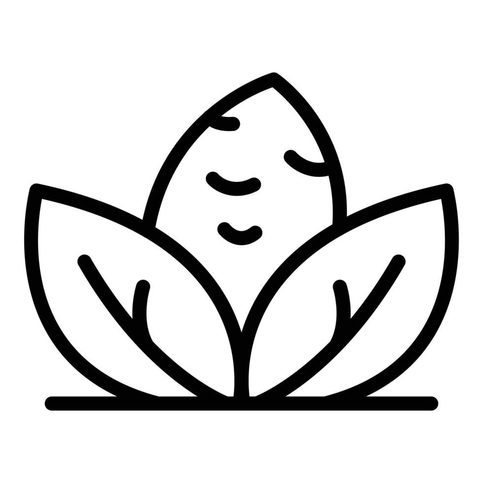Gmo food icon, outline style vector