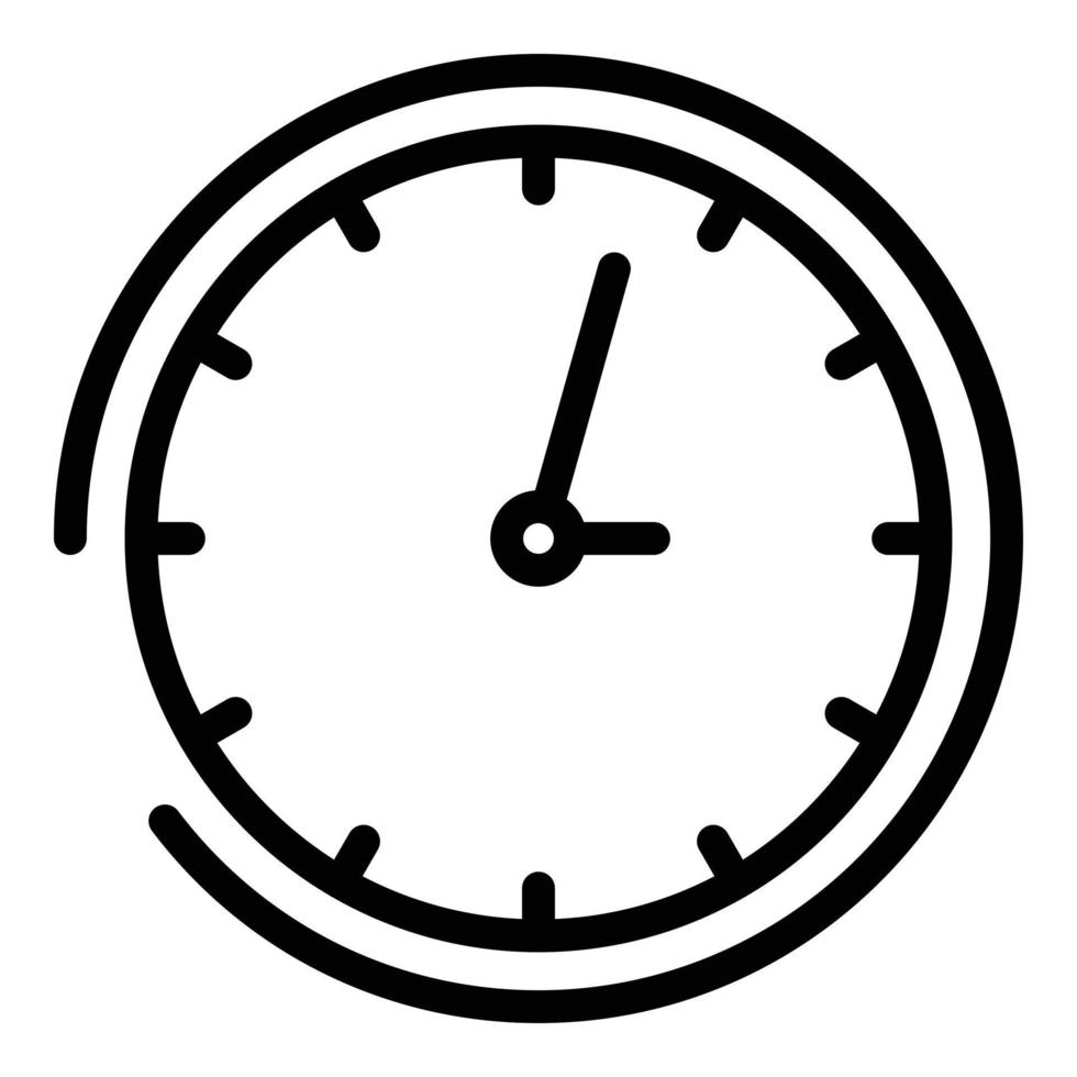 Hours in airport icon, outline style vector