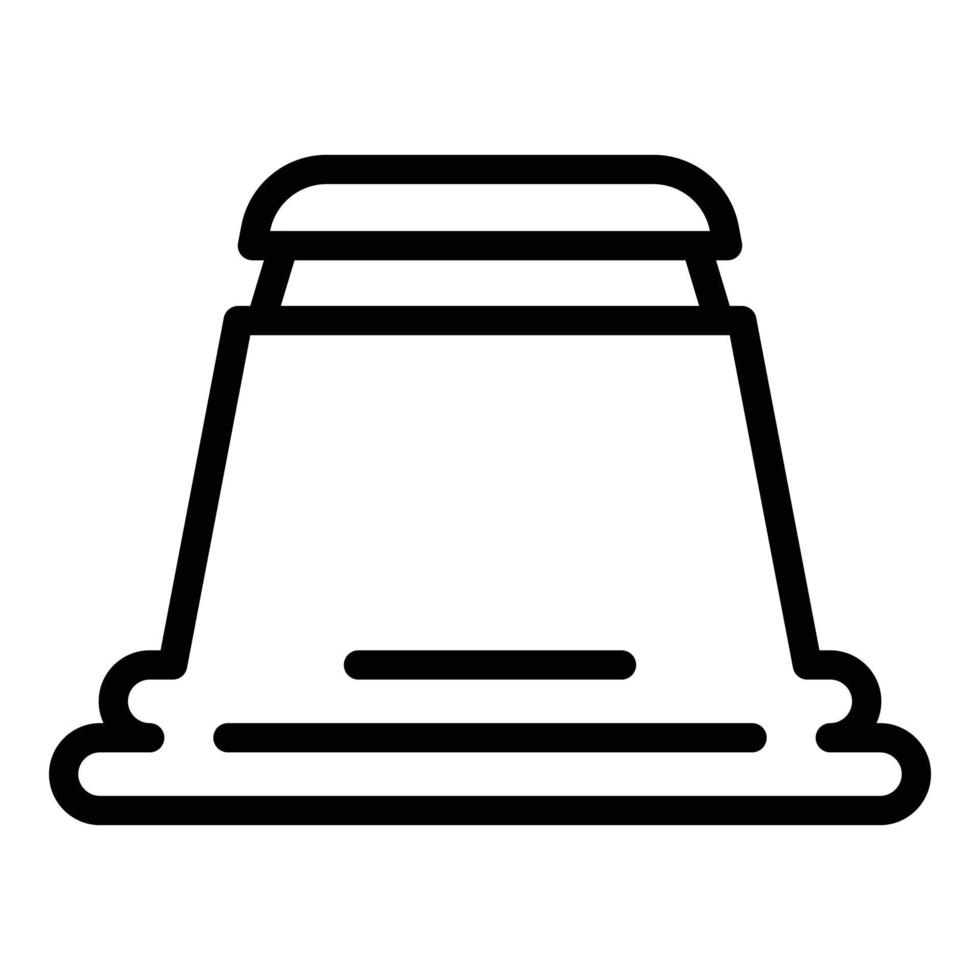 Coffee maker pod icon, outline style vector