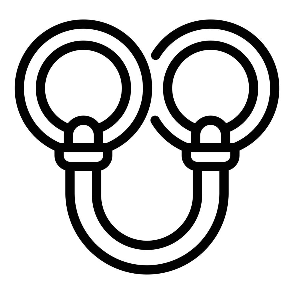 Authority security icon, outline style vector