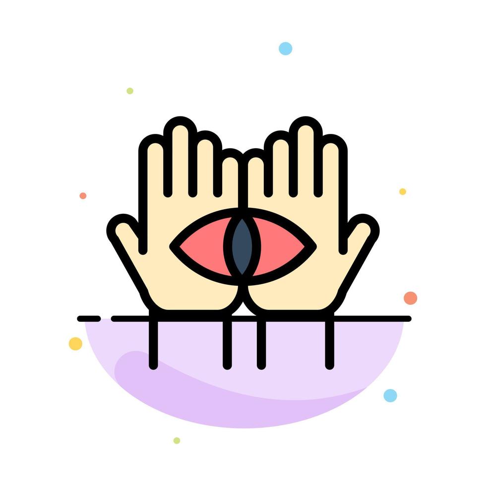Conspiracy Destiny Medium Mystery Occult  Abstract Flat Color Icon Template vector