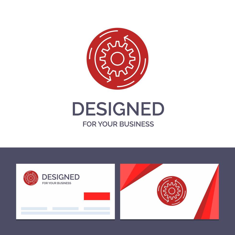 Creative Business Card and Logo template Solution Business Company Finance Structure Vector Illustration