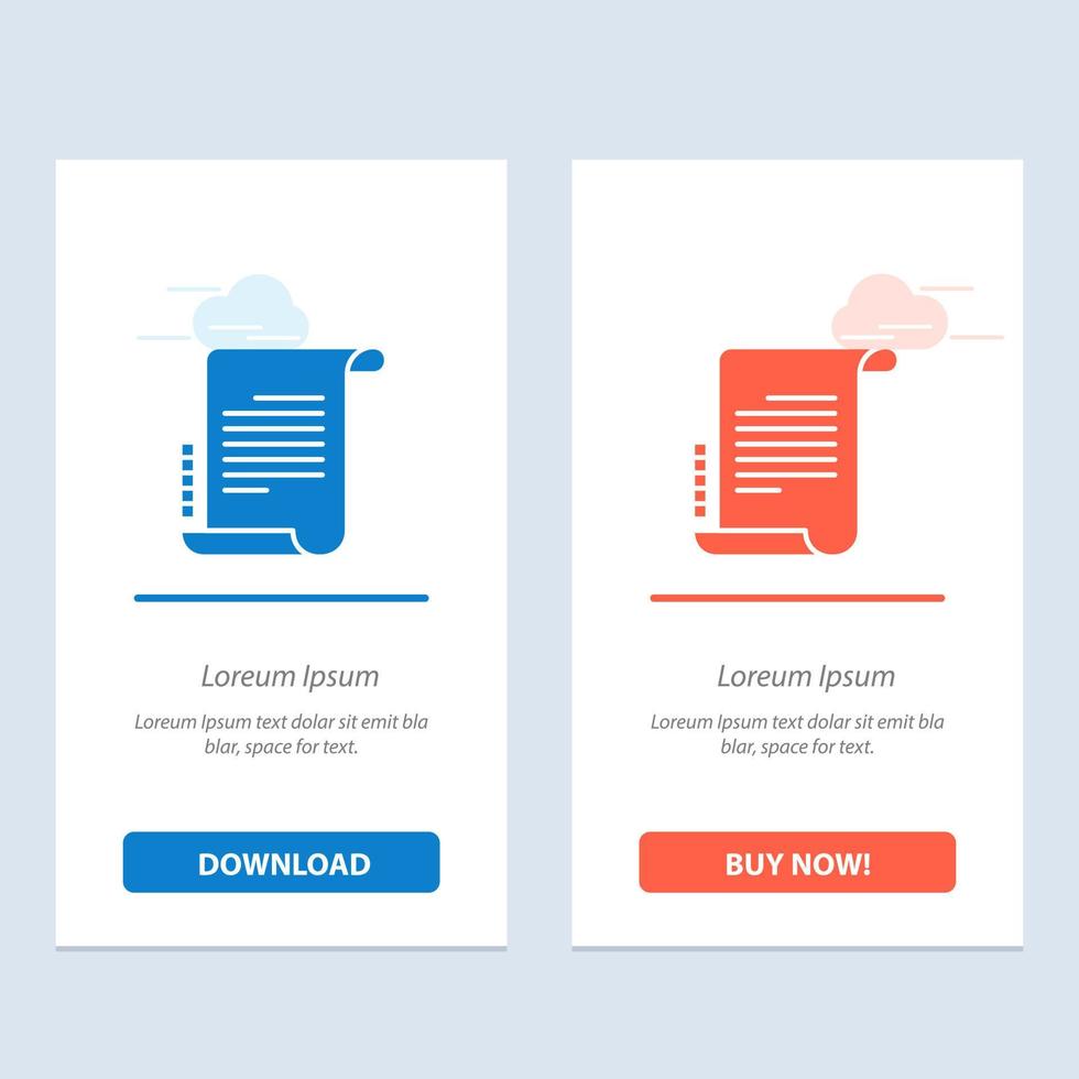 Decree Novel Scenario Screenplay  Blue and Red Download and Buy Now web Widget Card Template vector