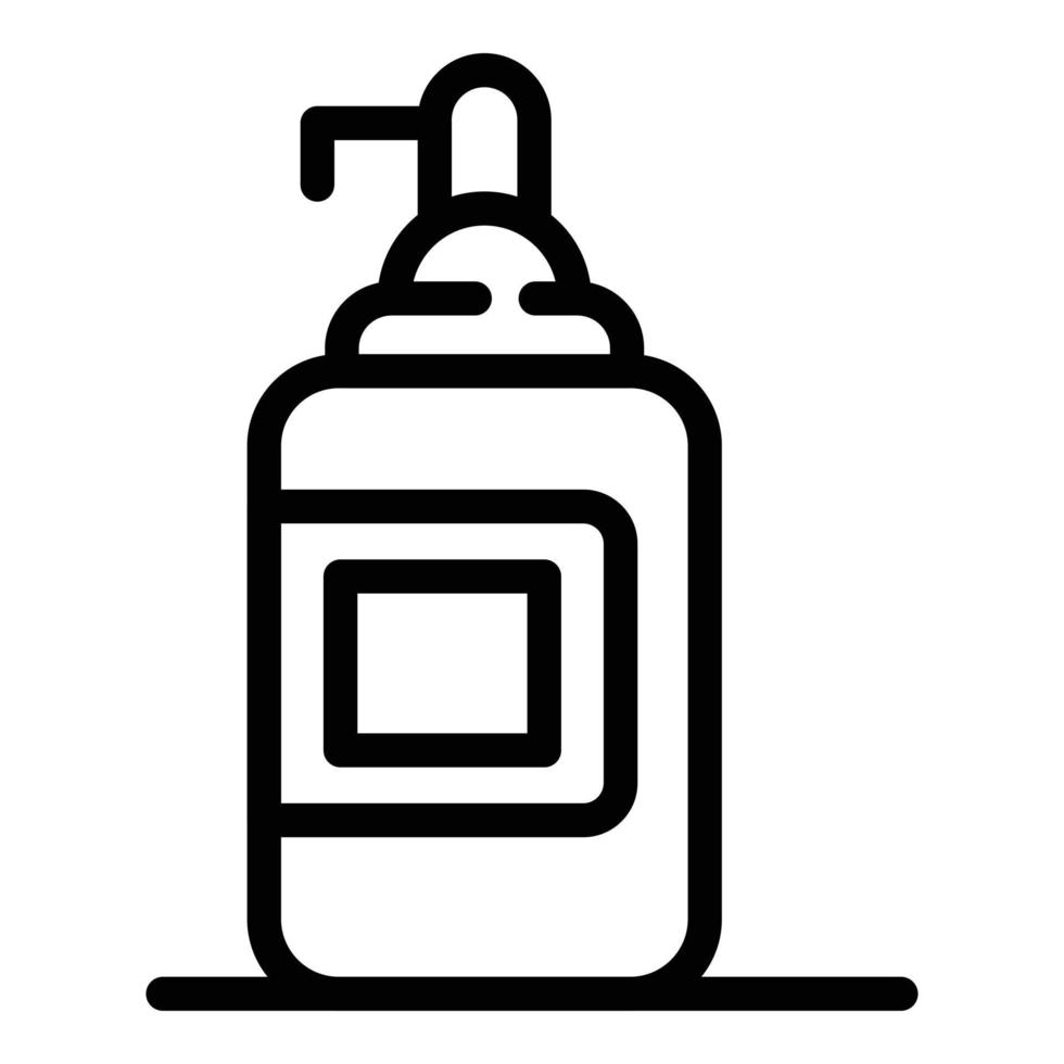 Soap dispenser icon, outline style vector