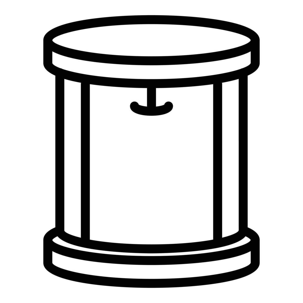 Round shower cabin icon, outline style vector