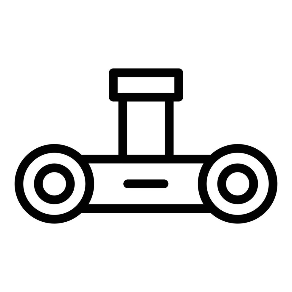 Sink pipe icon, outline style vector