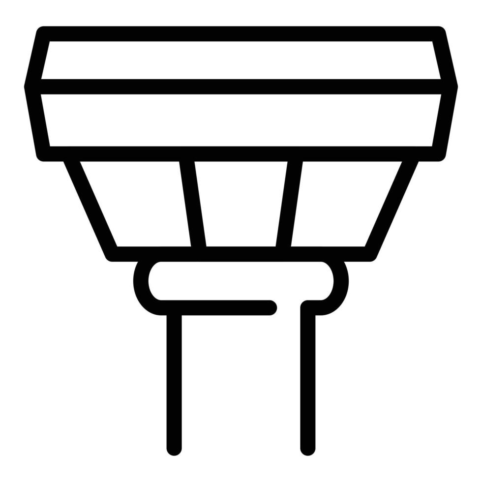 Sewage icon, outline style vector