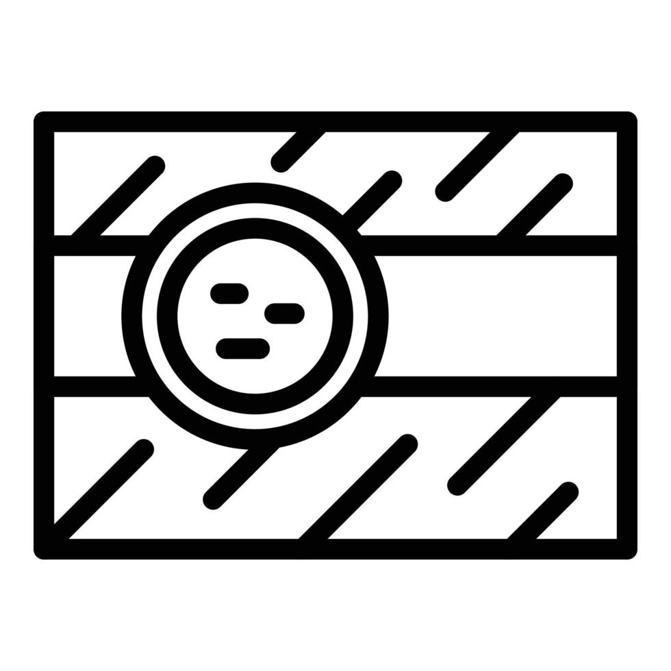 Sewerage icon, outline style vector