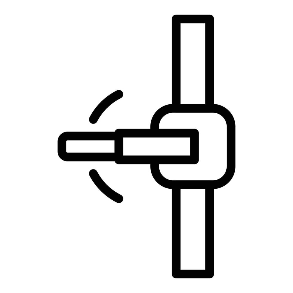 Sewerage button icon, outline style vector