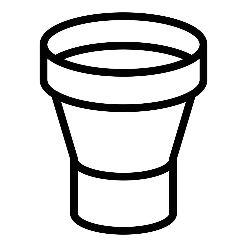 Water drain icon, outline style vector