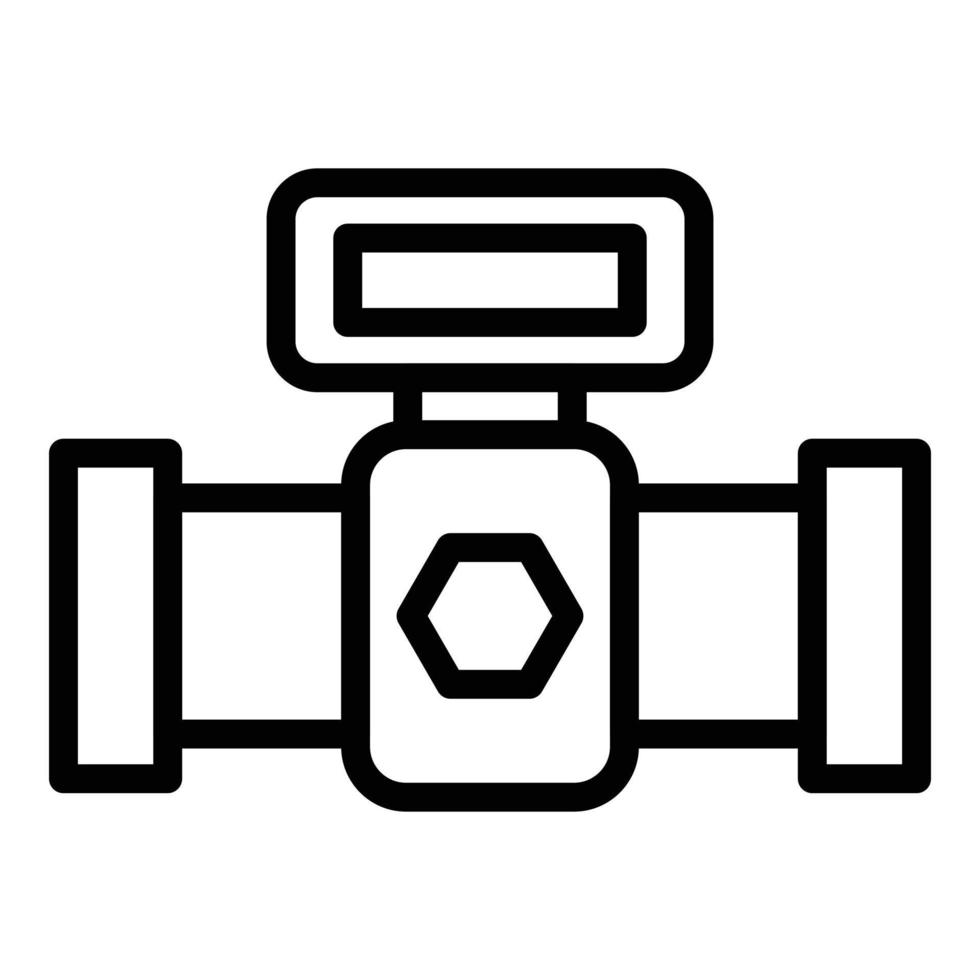 Sewerage system icon, outline style vector