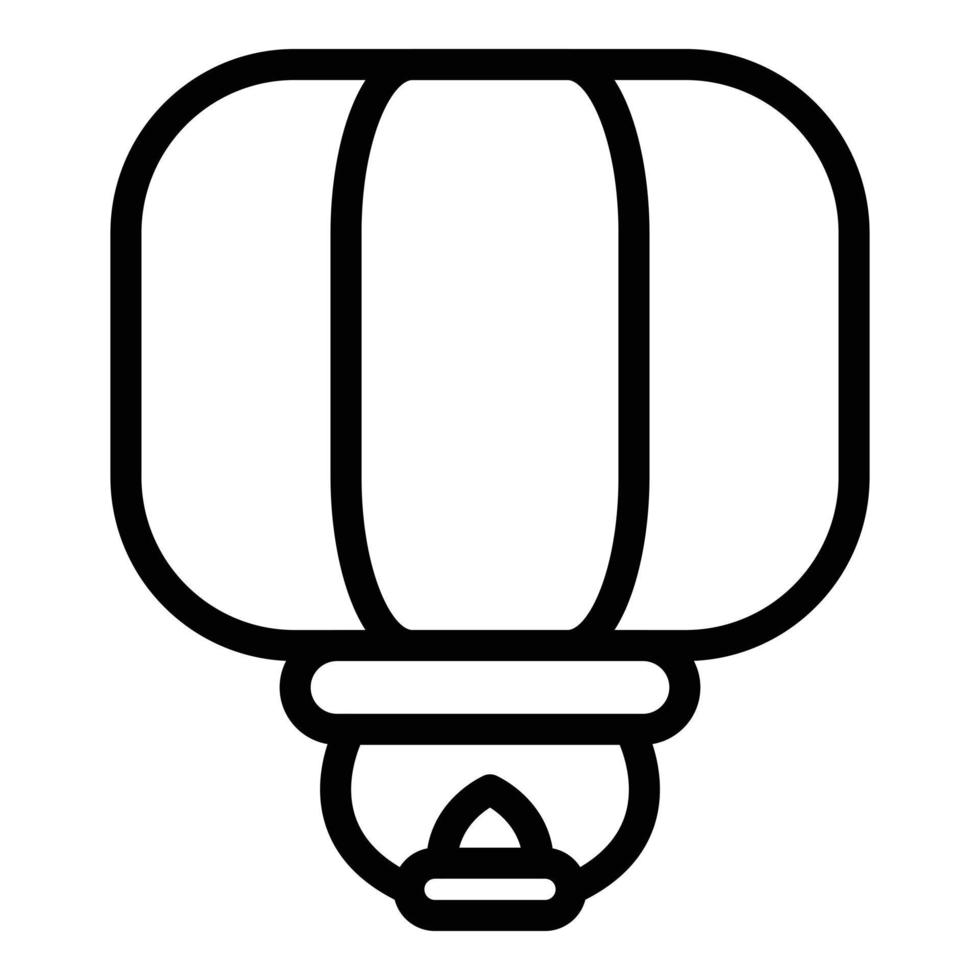 Event floating lantern icon, outline style vector