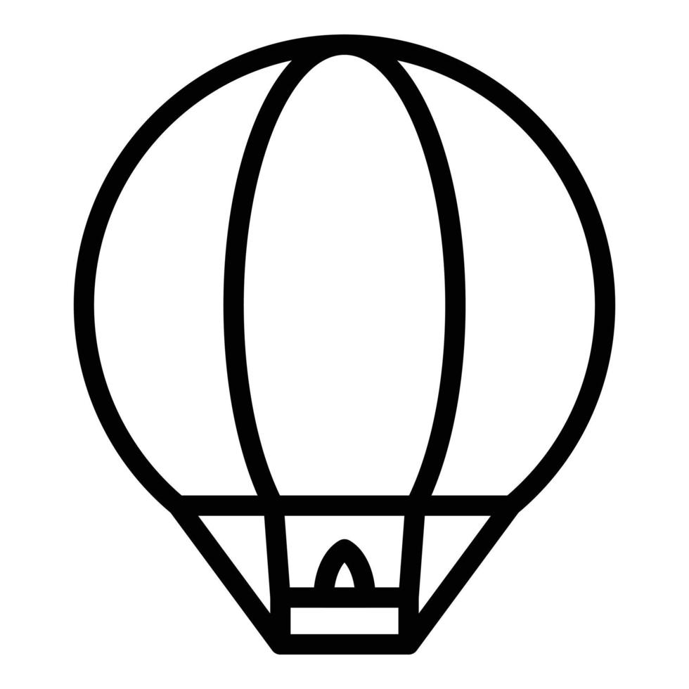 Thai floating lantern icon, outline style vector