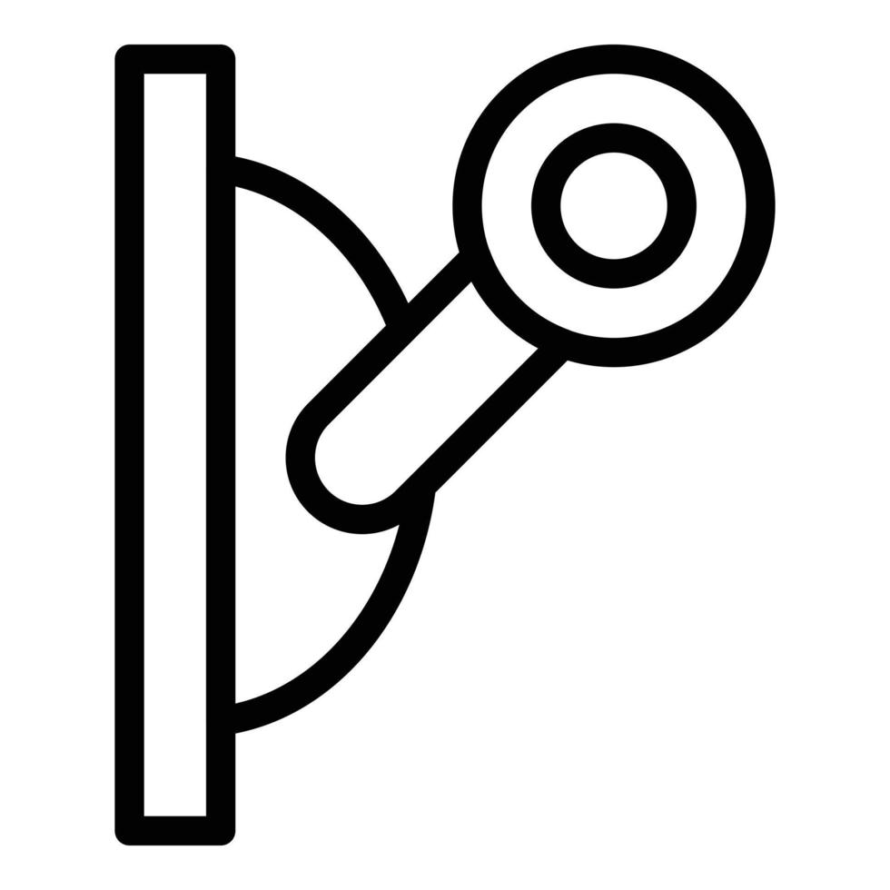 Toggle switch icon, outline style vector