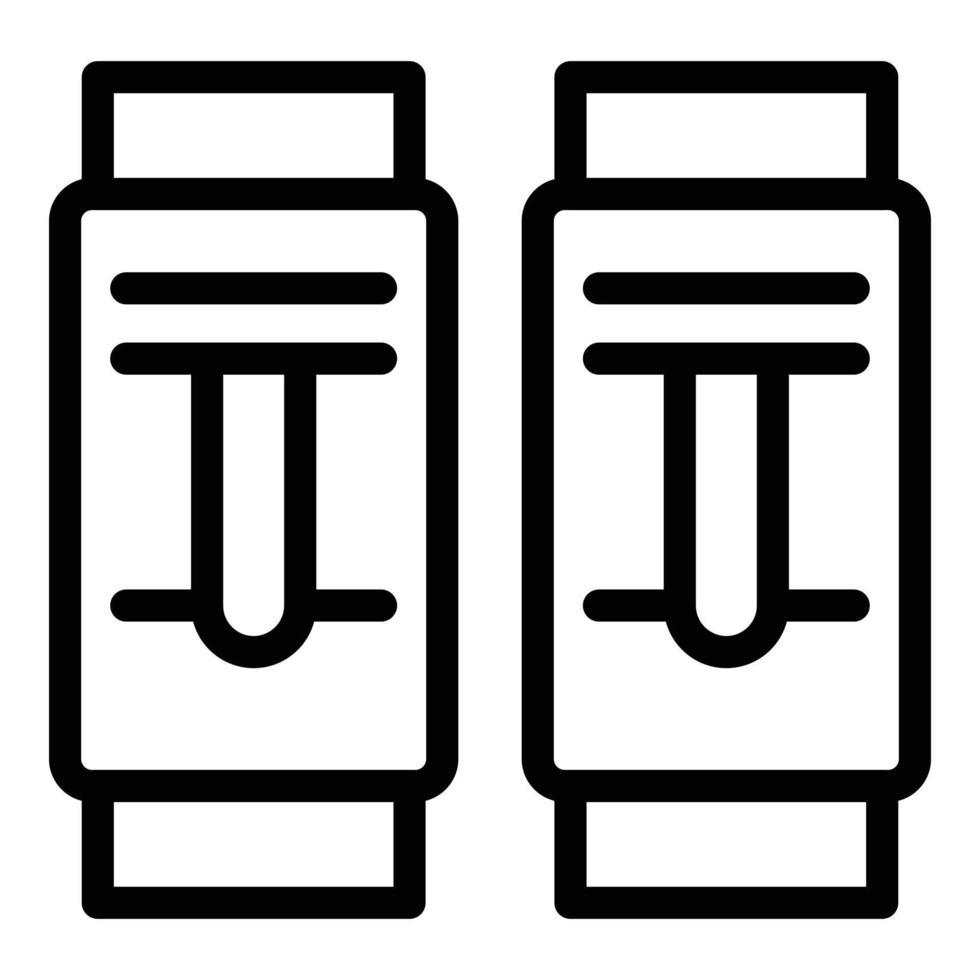 Wall switches icon, outline style vector