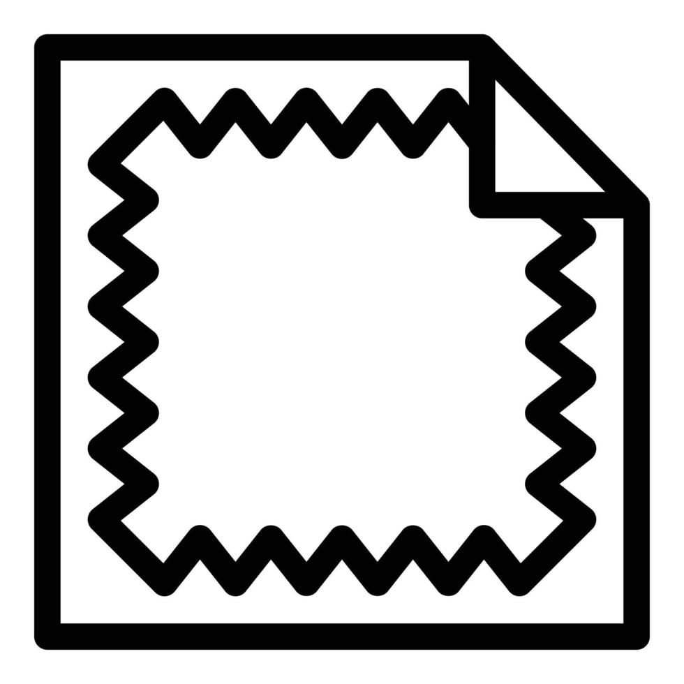 Tissue tabel napkins icon, outline style vector