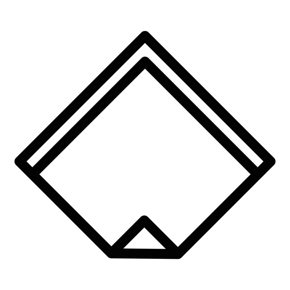 Tissue icon, outline style vector