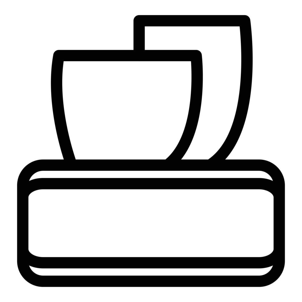 Tissue pack icon, outline style vector