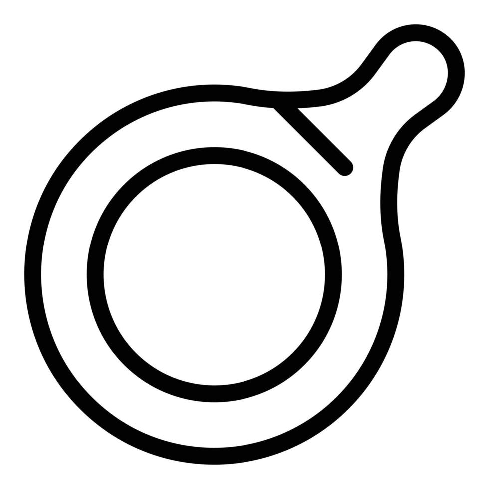 Cook wok frying pan icon, outline style vector