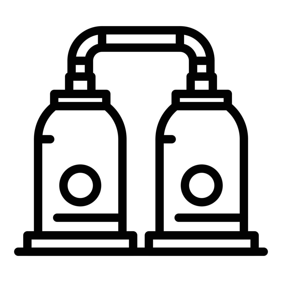 Bourbon factory icon, outline style vector