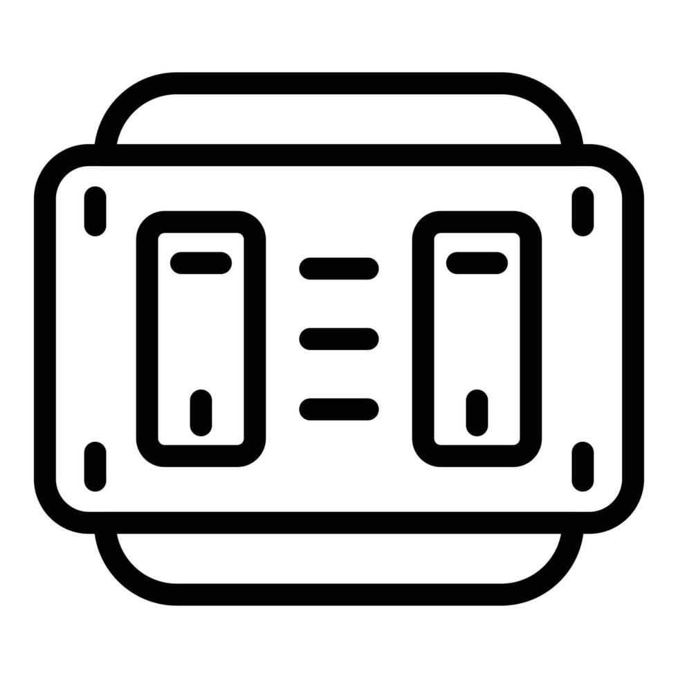 Interior switch energy icon, outline style vector