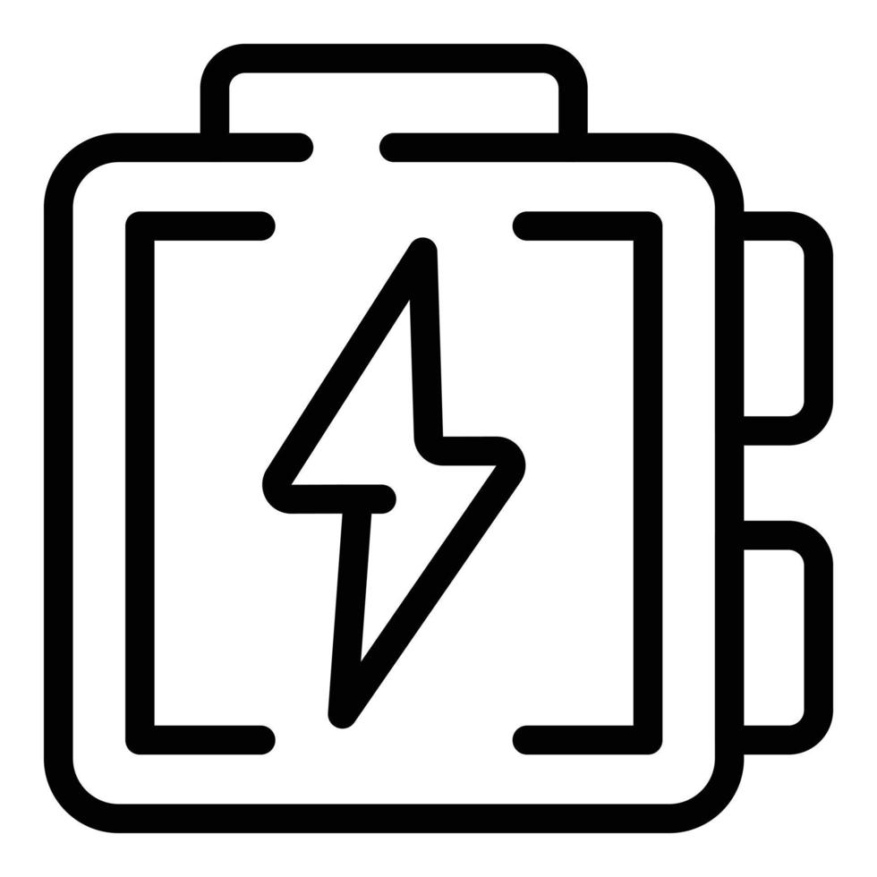 Electric panel icon, outline style vector