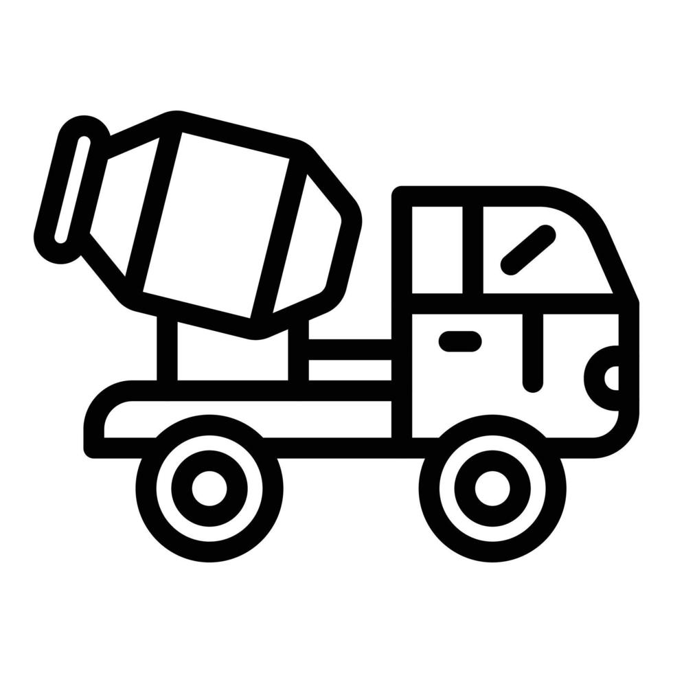 Mixer machine icon, outline style vector