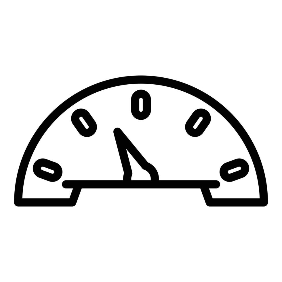 Old car dashboard icon, outline style vector