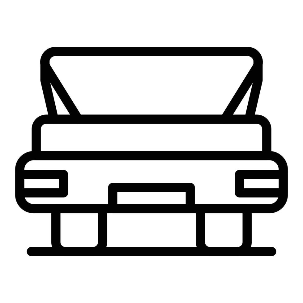 Car boot door icon, outline style vector