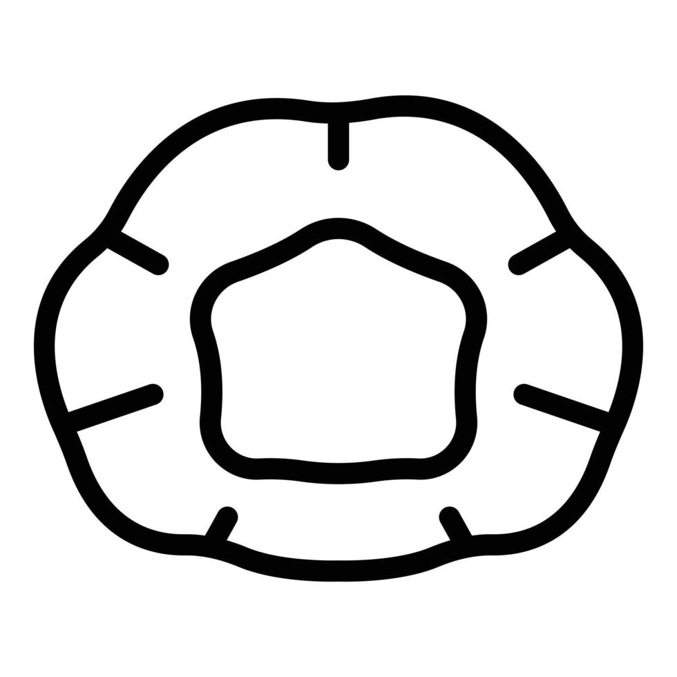 Hair net icon, outline style vector