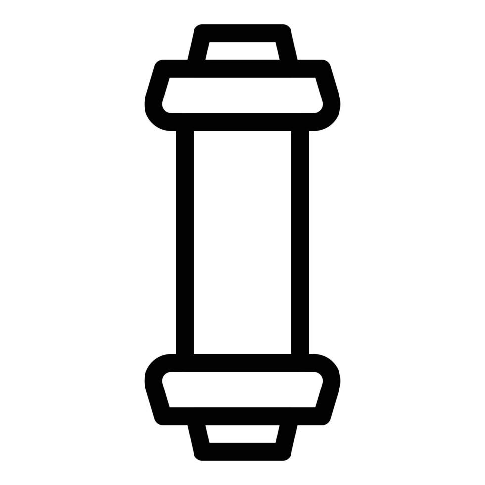 Distribution pipe icon, outline style vector
