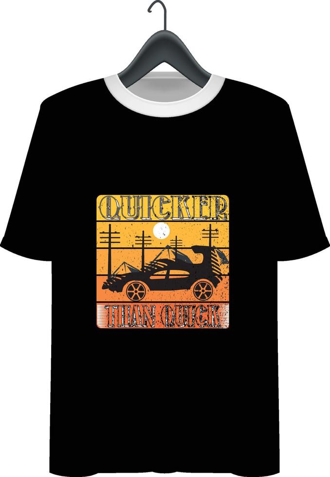 Car t-shirt design vector