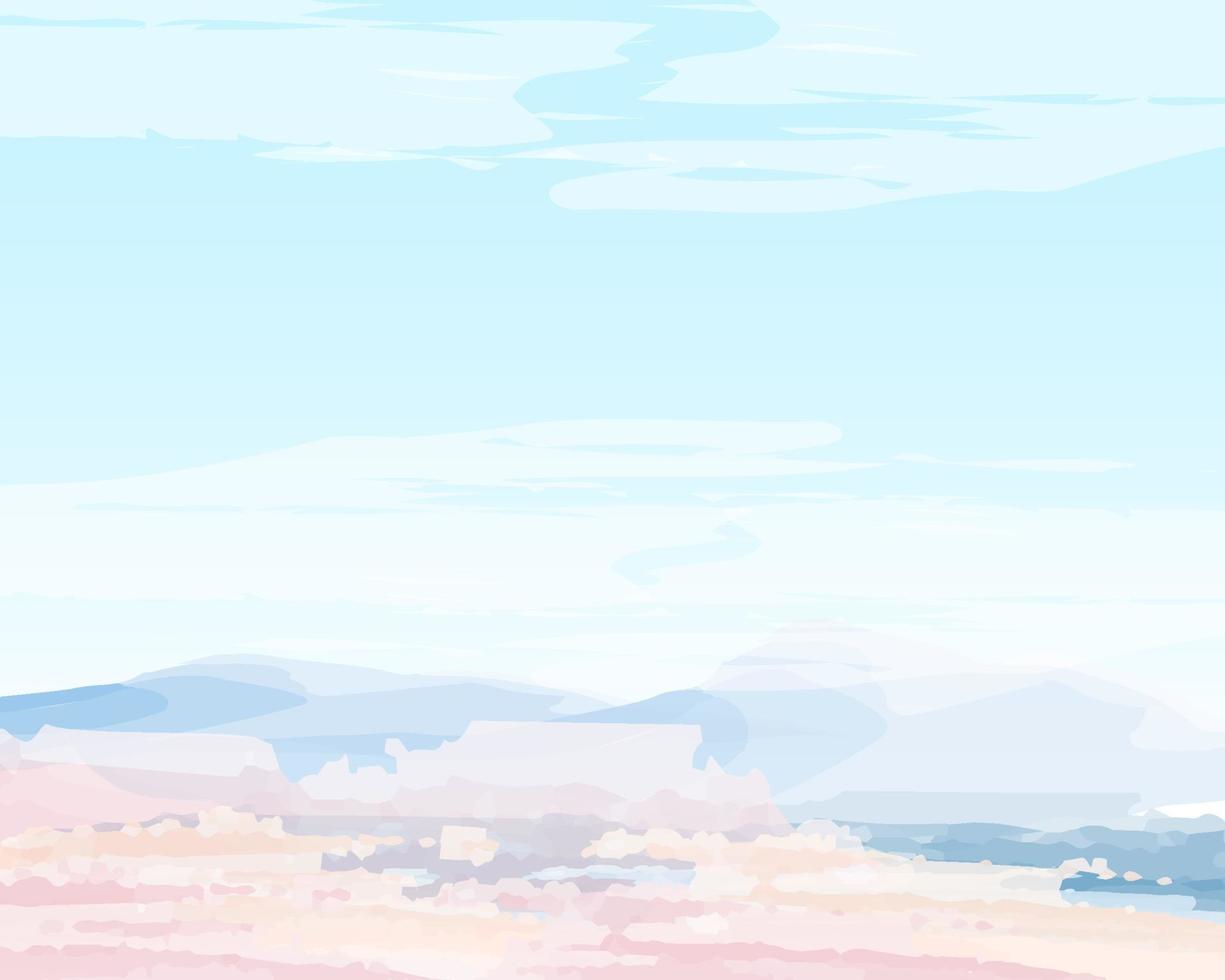 A dream island, the warmer it looks, the better it is to use as a wall picture or as a wallpaper to add a cool message. vector
