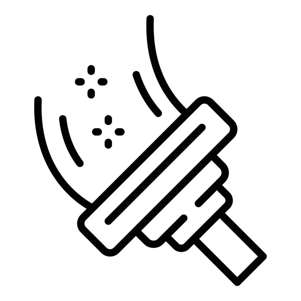 Cleaning window mop icon, outline style vector