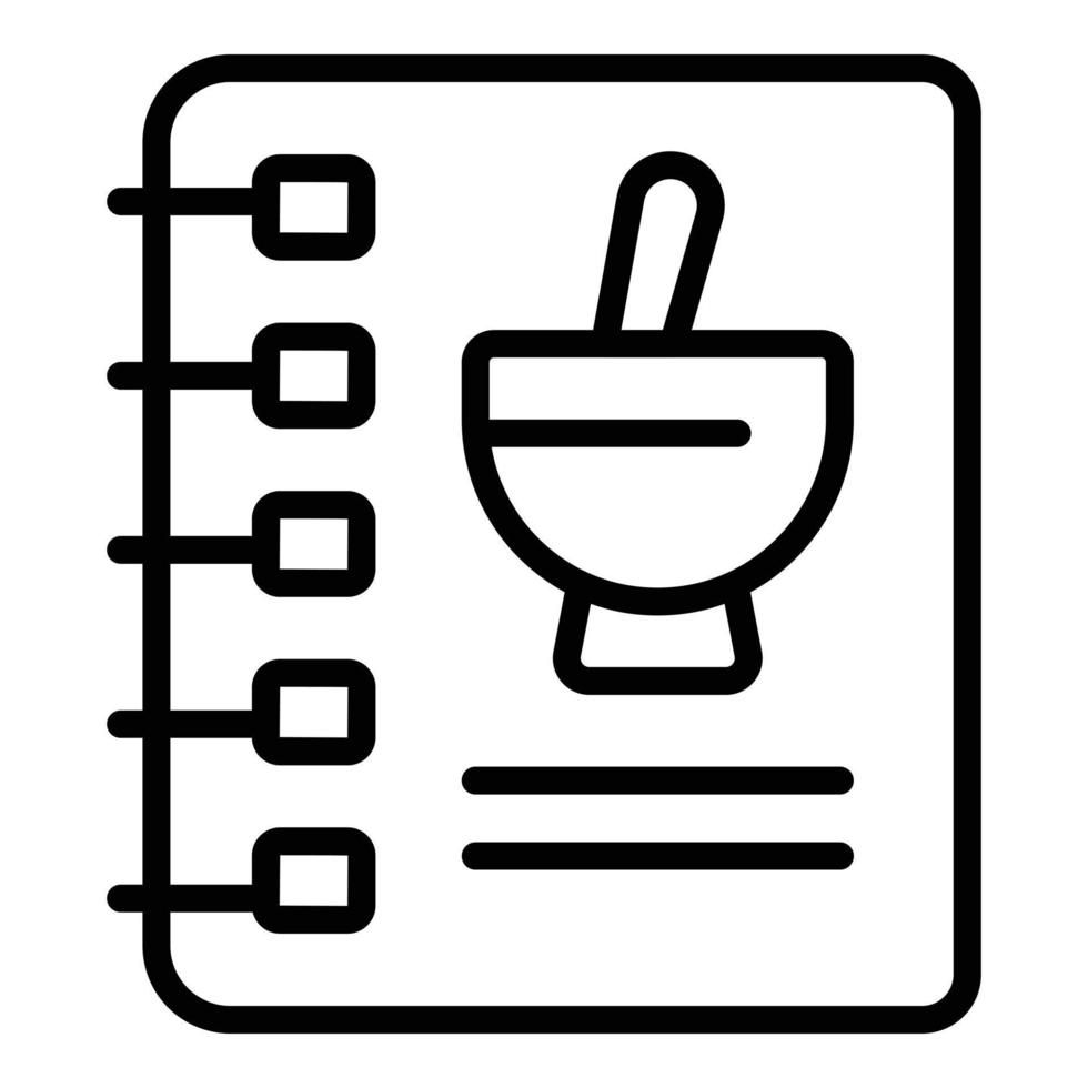 Cafe menu icon, outline style vector
