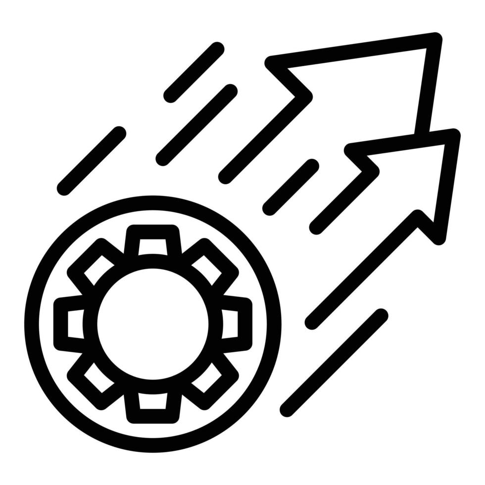 Grow up management icon outline vector. Work job vector