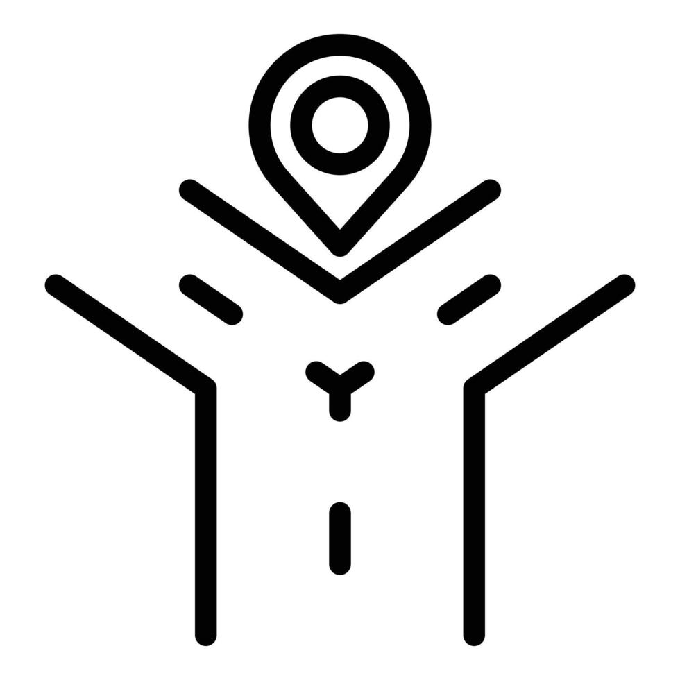 Road sensors icon outline vector. Car sensor vector