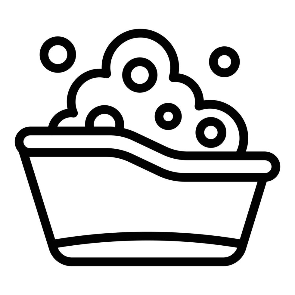 Baby wash icon, outline style vector