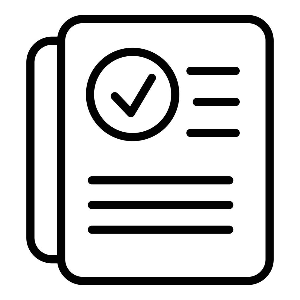 Regulated products certified icon, outline style vector