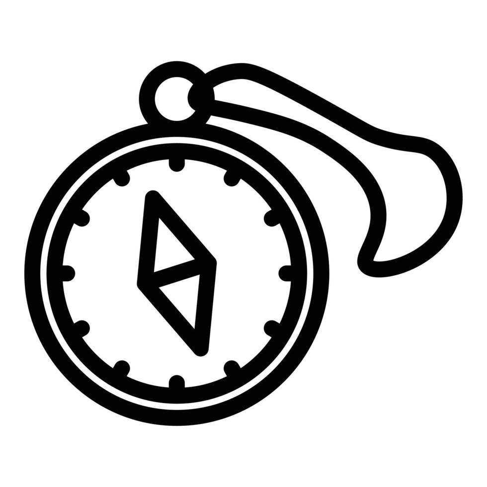 Expedition compass travel icon, outline style vector