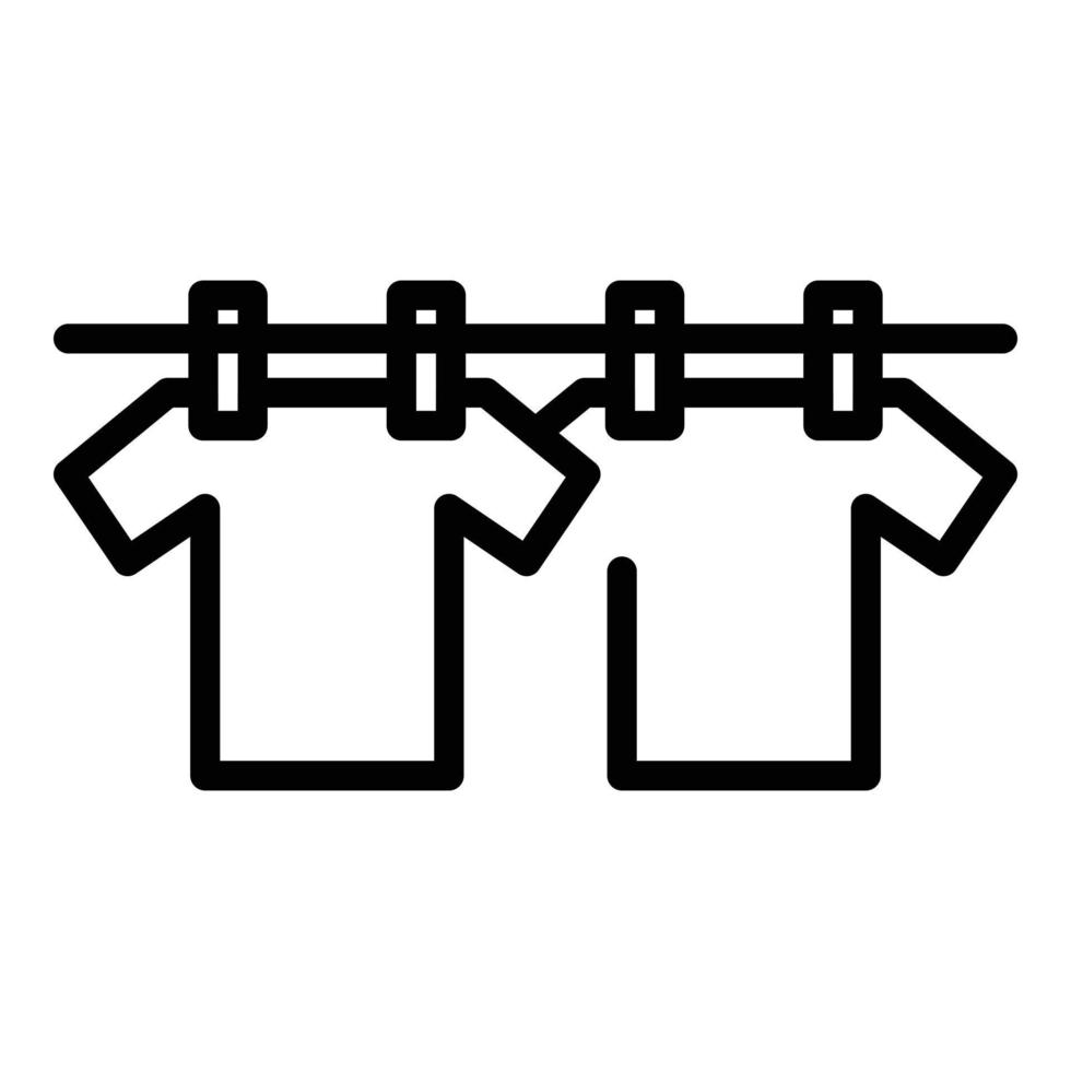Perfectionism hanger clothes icon, outline style vector