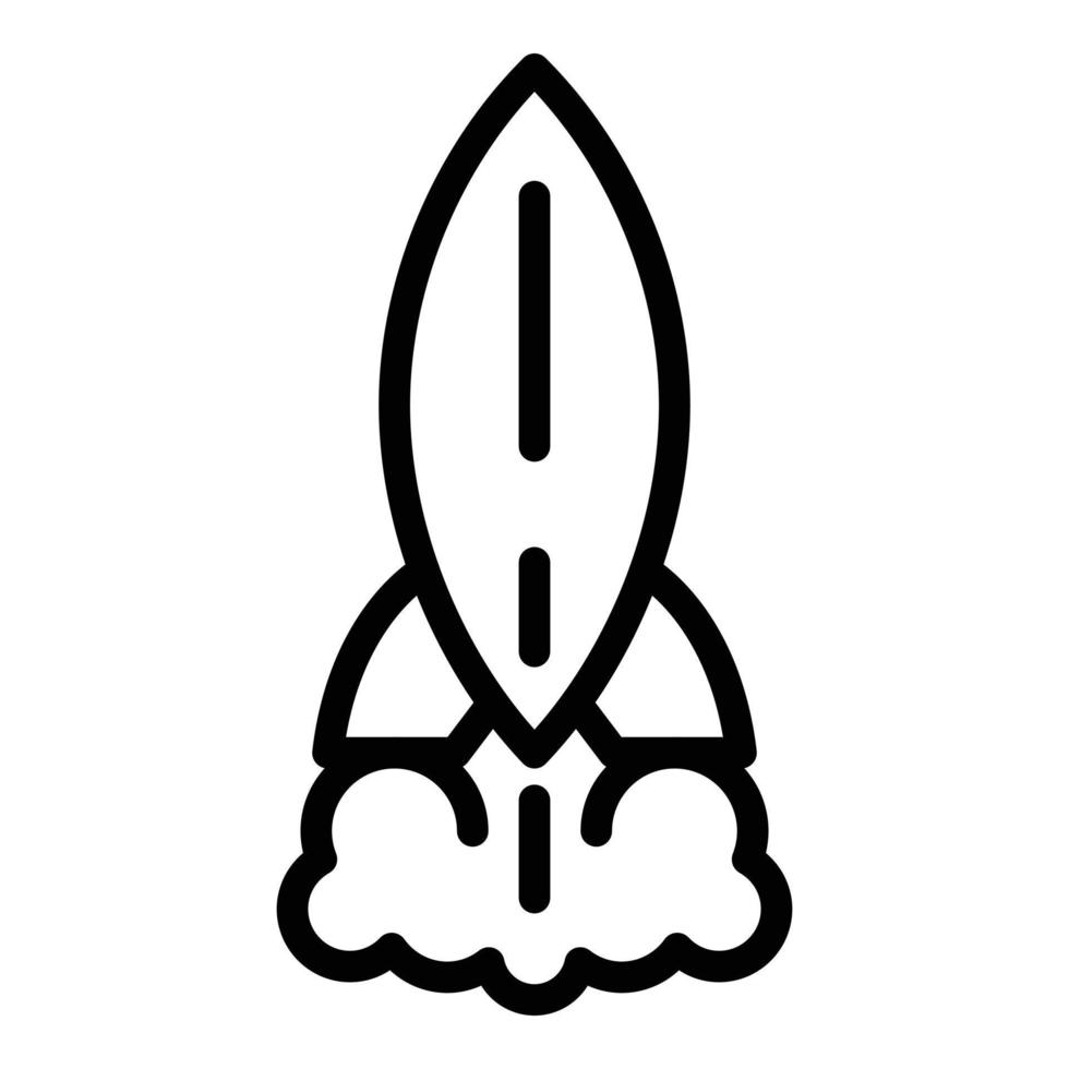 Shuttle project icon, outline style vector