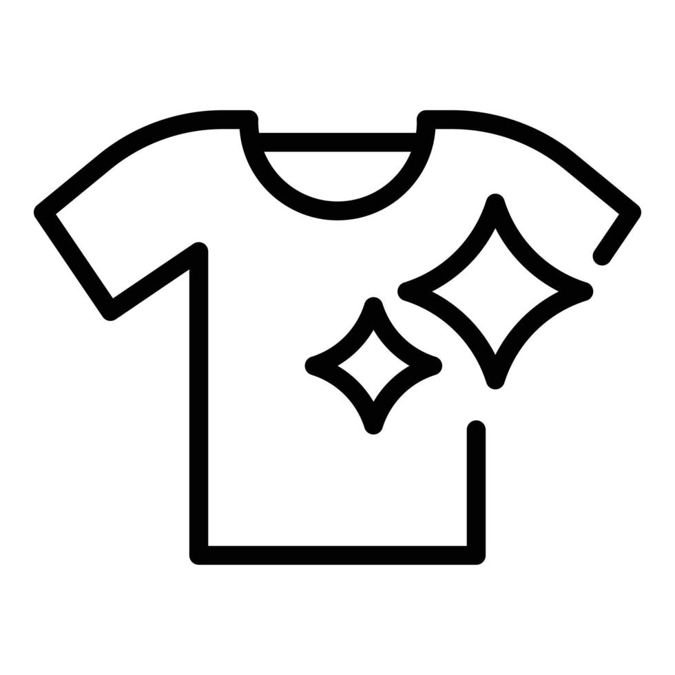 Perfectionism clean clothes icon, outline style vector