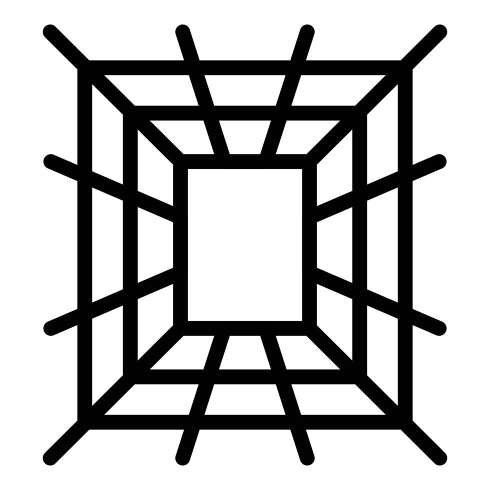 Virtual space icon, outline style vector