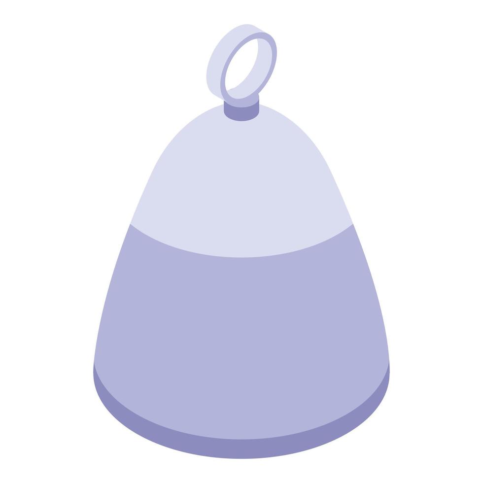 Sauna hat icon, isometric style vector